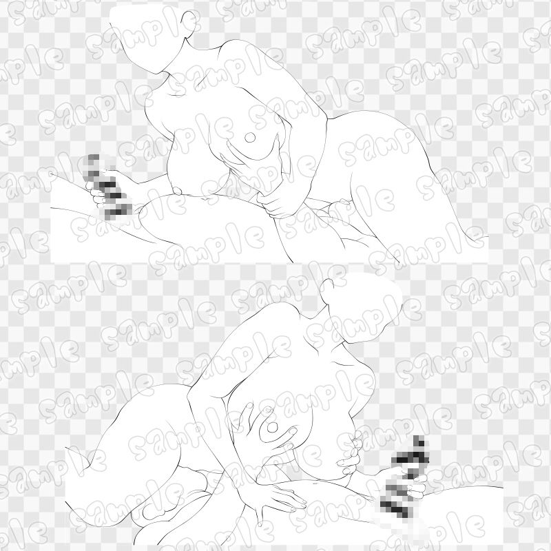 線画素材集［手］43 - サンプル画像 2