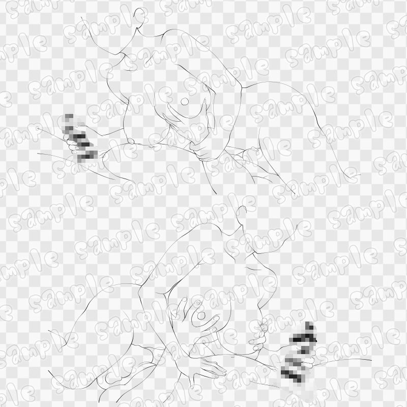 線画素材集［手］43 - サンプル画像 3