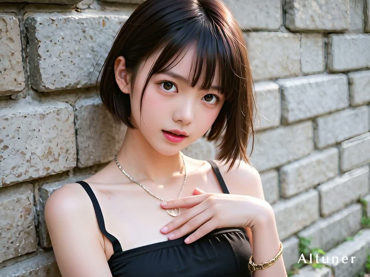 【30分HD】見つめ返す彼女──胸チラ→浴室SEX→3P→スク水→海辺フェラ→屋外本番 - サンプル画像 1