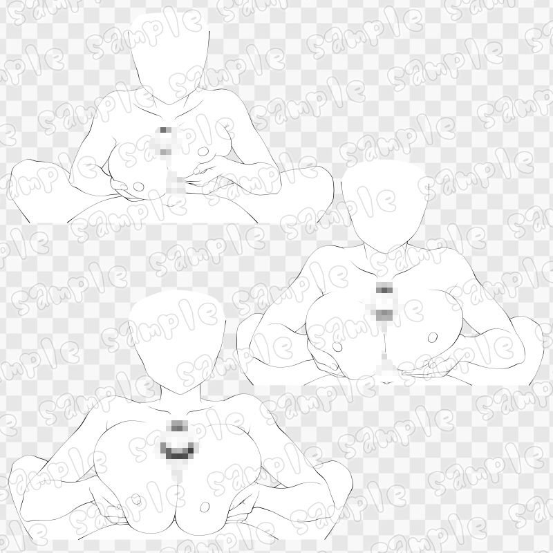 線画素材集［手］49 - サンプル画像 2