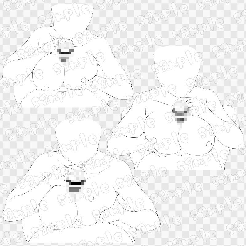 線画素材集［手］50 - サンプル画像 2