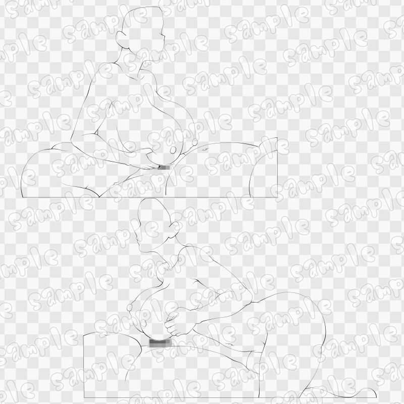 線画素材集［手］51 - サンプル画像 3