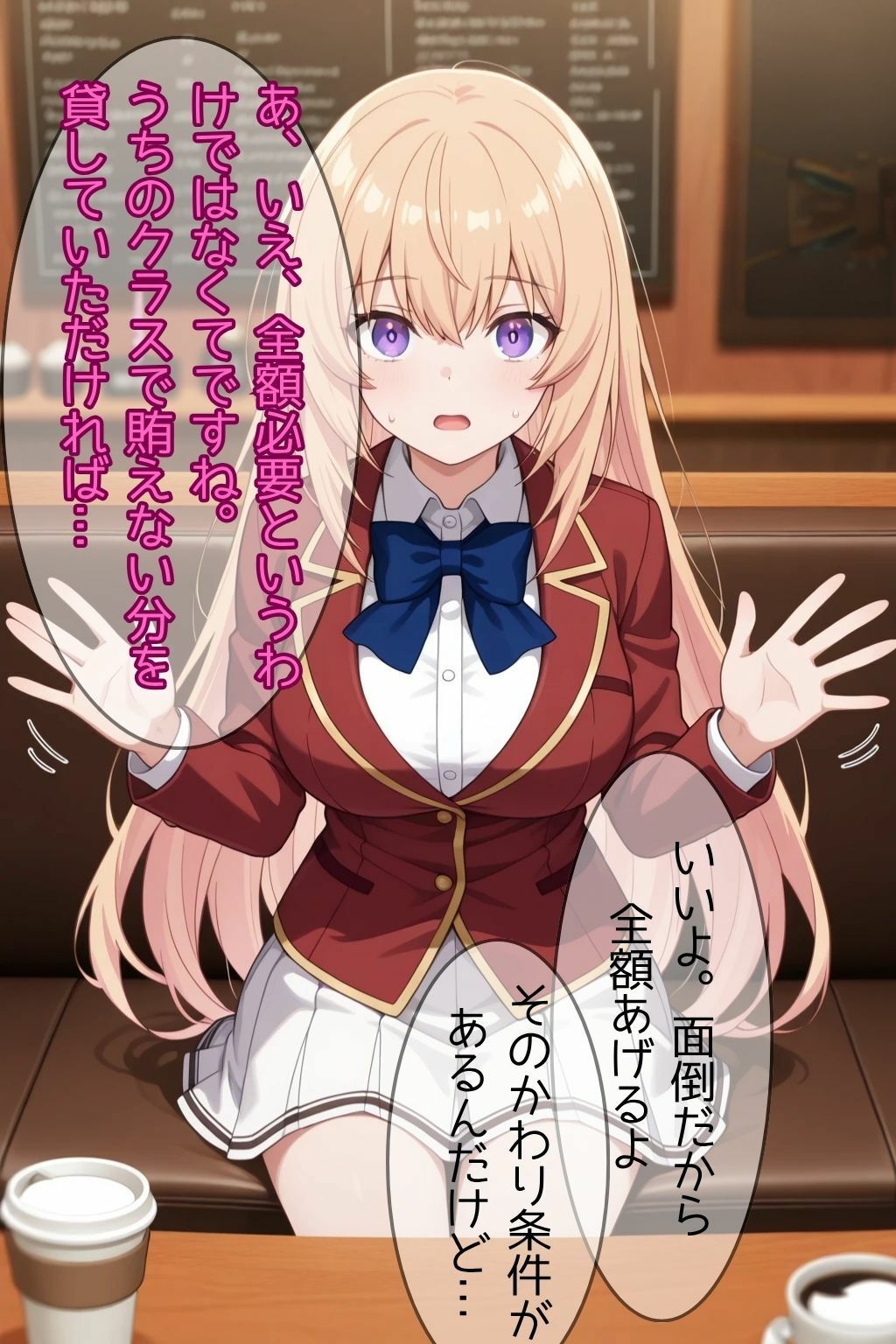 クラスを救うために先輩の女になった一之瀬帆波が淫乱になる話 - サンプル画像 4