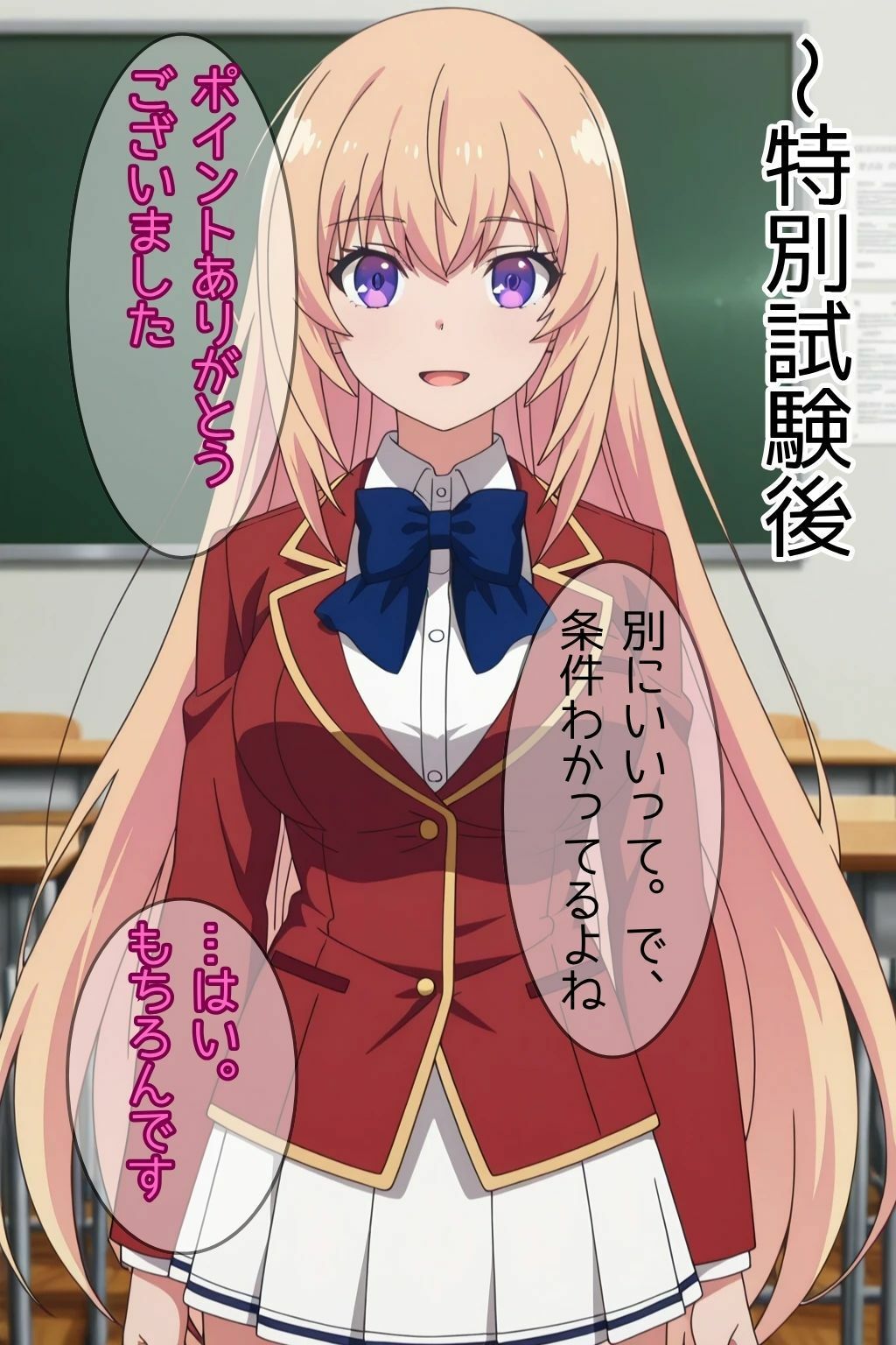 クラスを救うために先輩の女になった一之瀬帆波が淫乱になる話 - サンプル画像 5