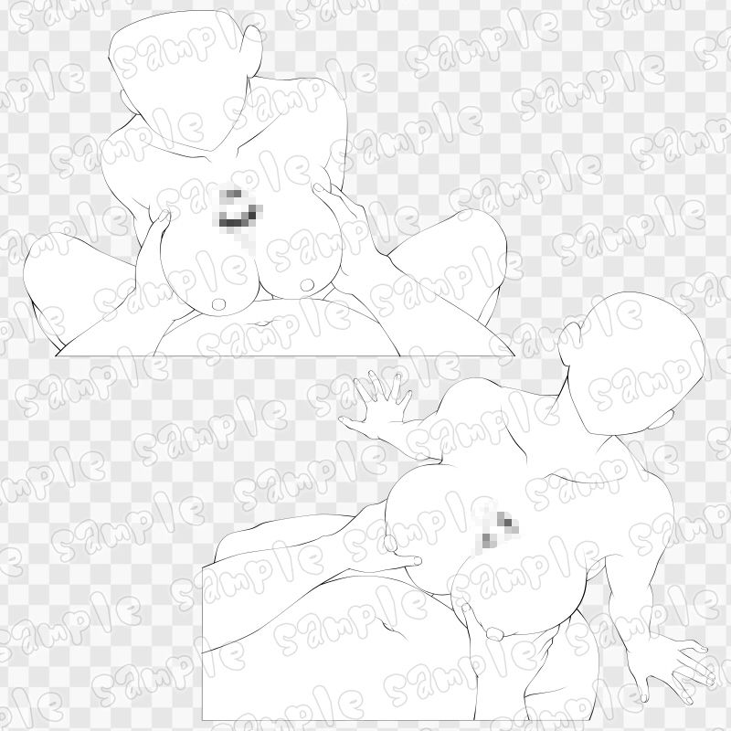 線画素材集［手］54 - サンプル画像 2