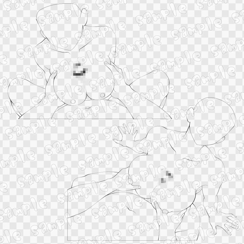 線画素材集［手］54 - サンプル画像 3