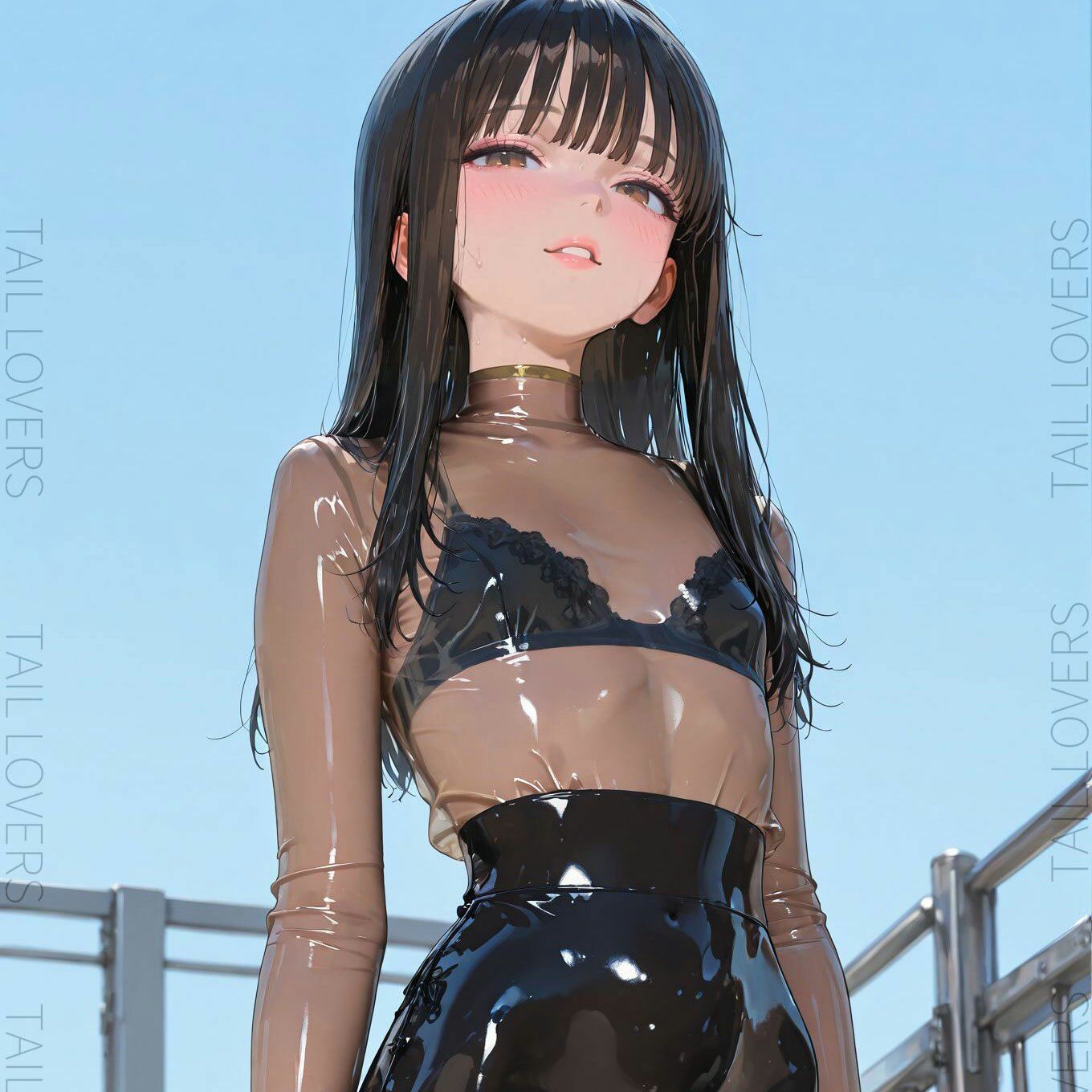 ラバー好きな美人教師と過ごす5日間【三日目】 - サンプル画像 1