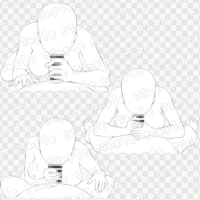 線画素材集［手］55 - サンプル画像 2