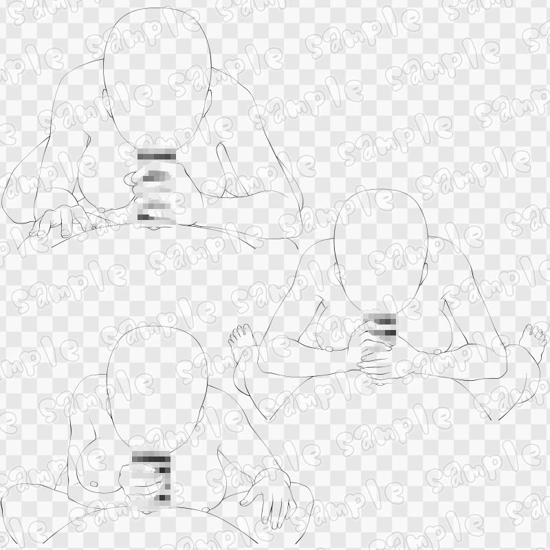 線画素材集［手］55 - サンプル画像 3