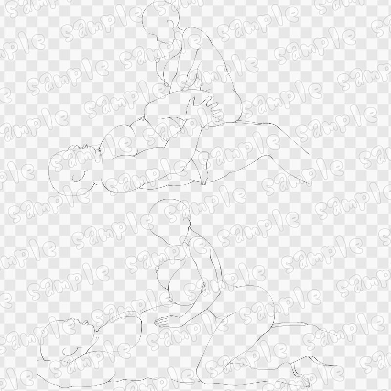 線画素材集［手］60 - サンプル画像 3