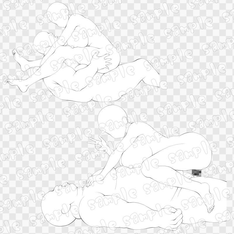 線画素材集［手］62 - サンプル画像 2