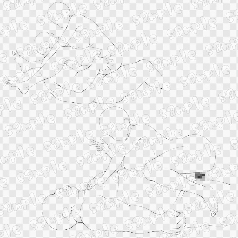 線画素材集［手］62 - サンプル画像 3