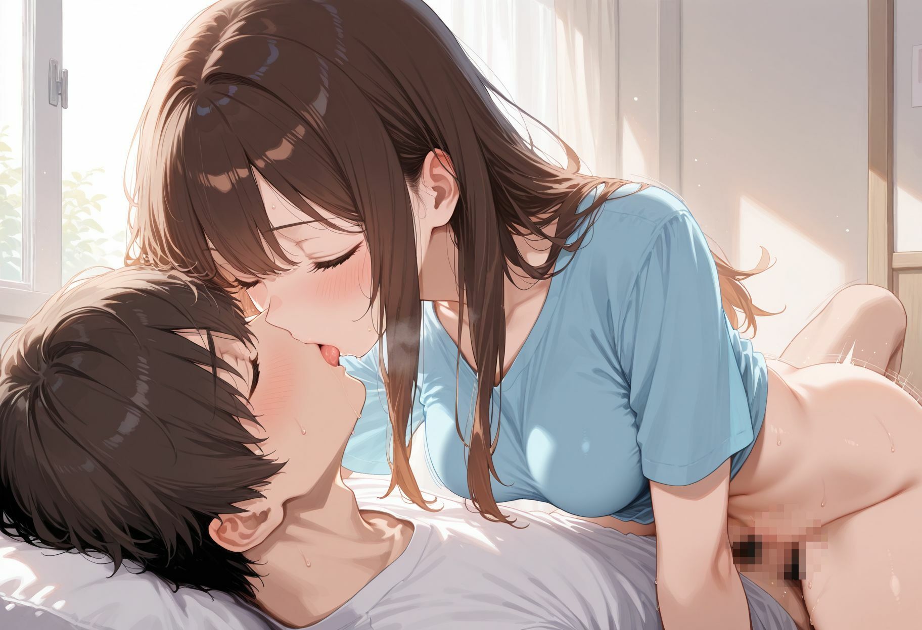 飲み込みの早いガリ勉幼馴染  俺の精液も飲み込ませてみた - サンプル画像 4