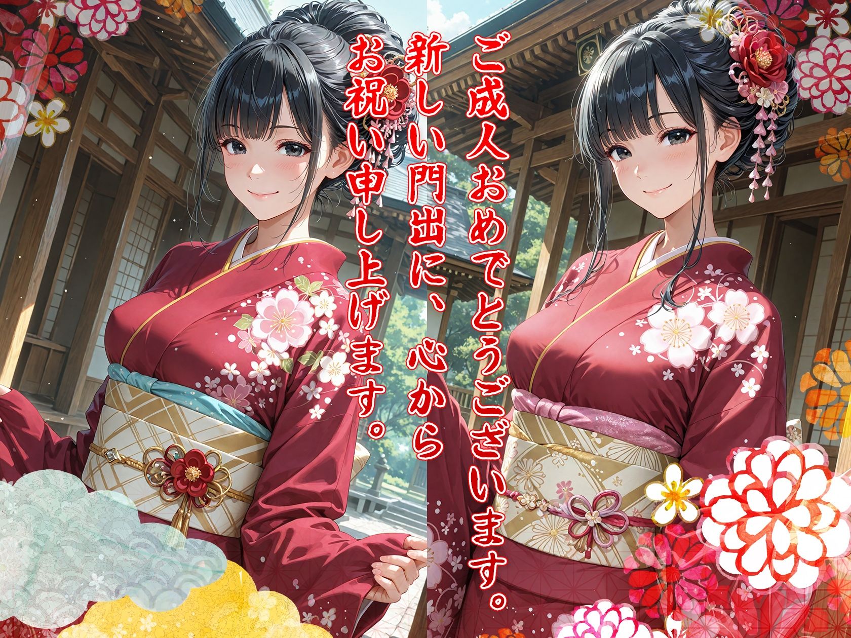 祝 新成人  二十歳の初酔姦 - サンプル画像 1