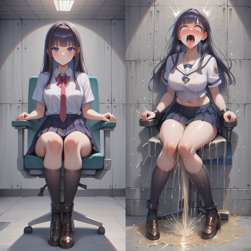 委員長に媚薬オーバードーズ ビフォーアフター - サンプル画像 2