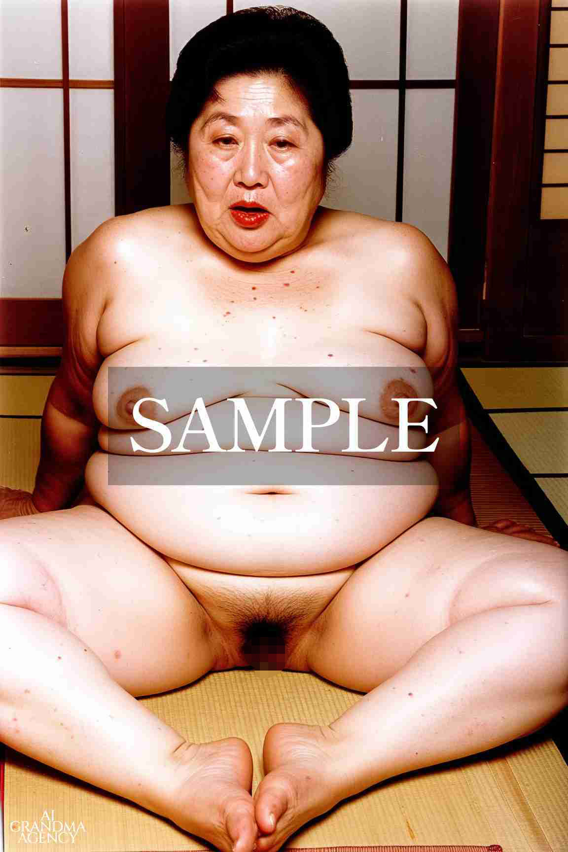 AI老女「老婆と縄」 - サンプル画像 3