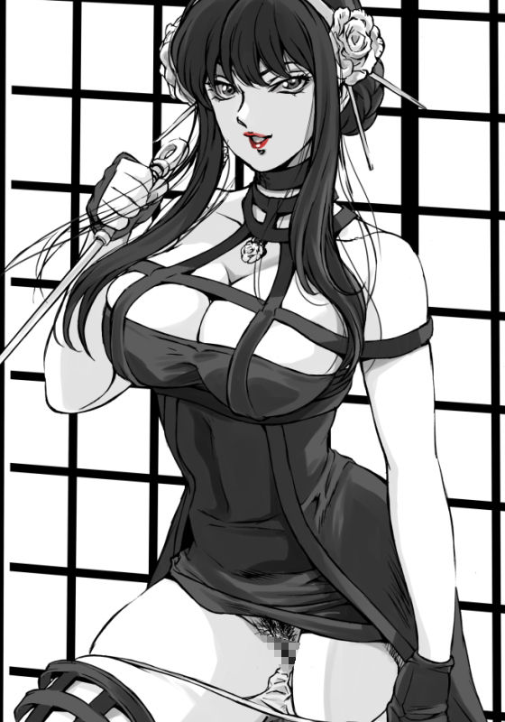 赤と黒の椿 - サンプル画像 5