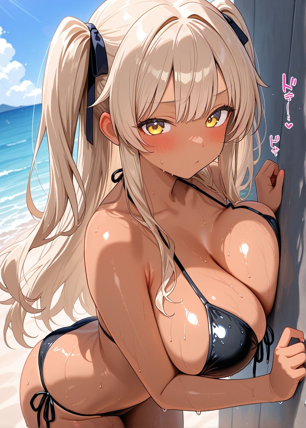 海に行ったら日焼けギャルとヤレた話 - サンプル画像 1