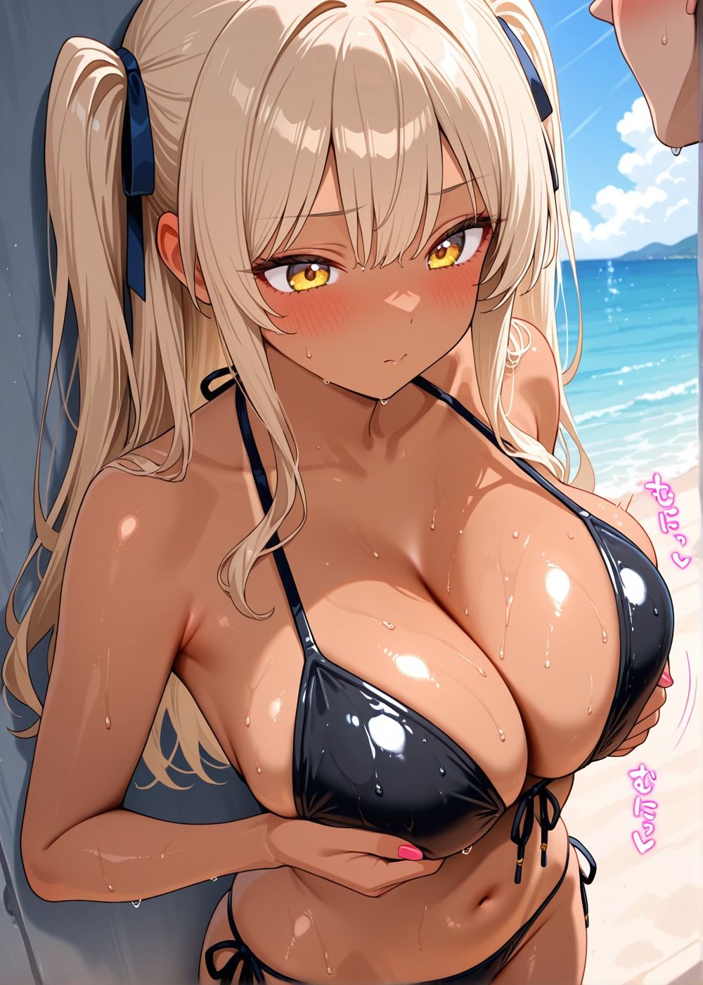 海に行ったら日焼けギャルとヤレた話 - サンプル画像 2