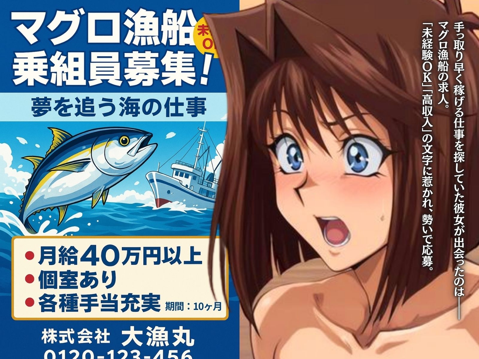 マグロ漁船の女 〜ふんどし遠洋漁業〜 - サンプル画像 1