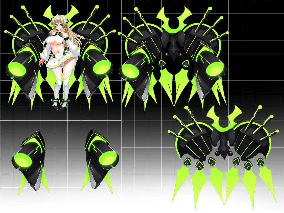 立ち絵素材集  メカ少女 - サンプル画像 2