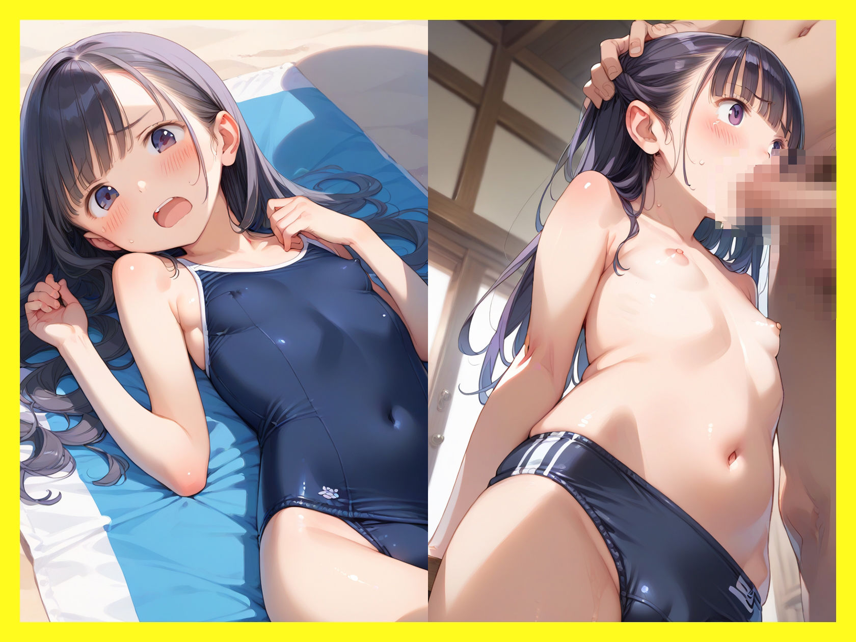 おじとロリ美少女06 スク水×中出し編 - サンプル画像 6