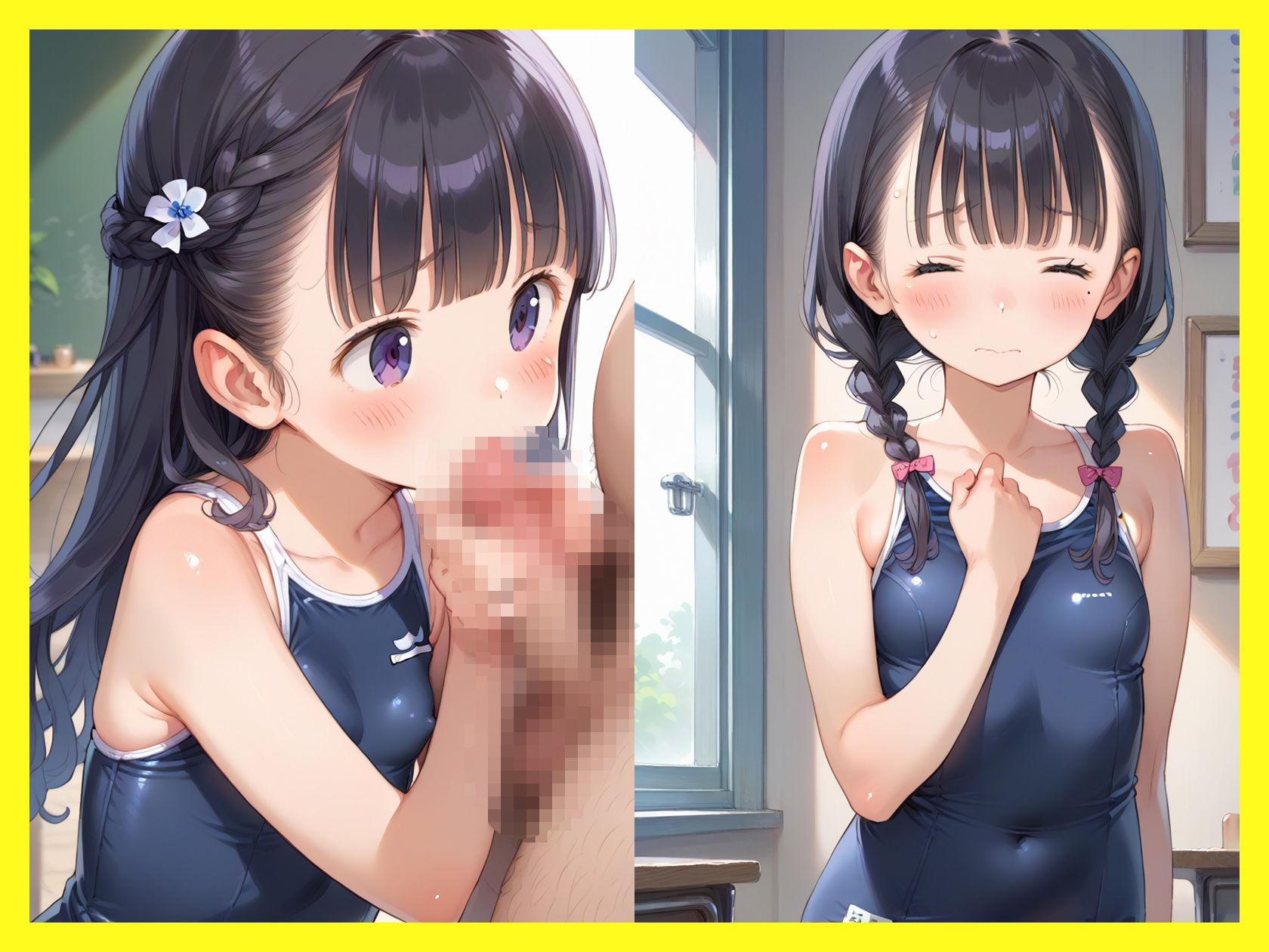 おじとロリ美少女06 スク水×中出し編 - サンプル画像 8