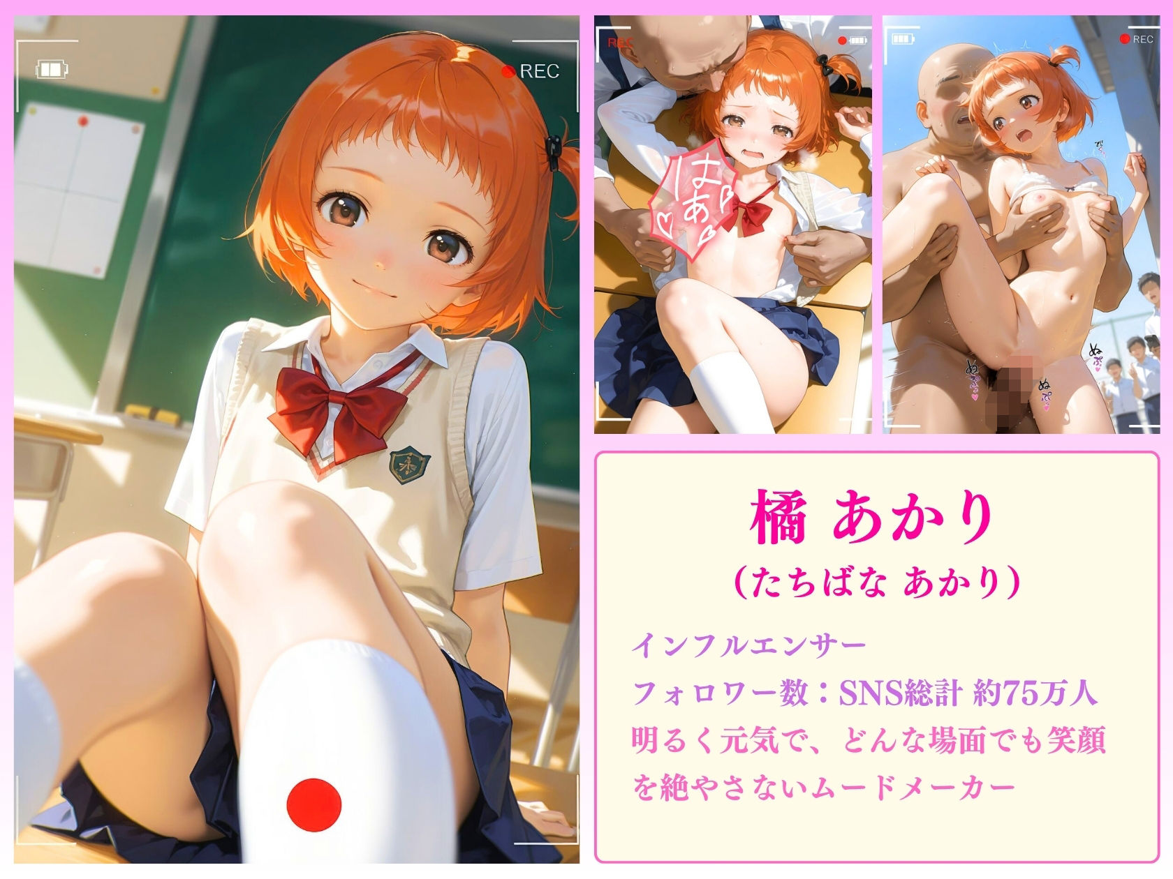 狙われたインフルエンサーハメ撮り流出淫乱配信×2 - サンプル画像 2