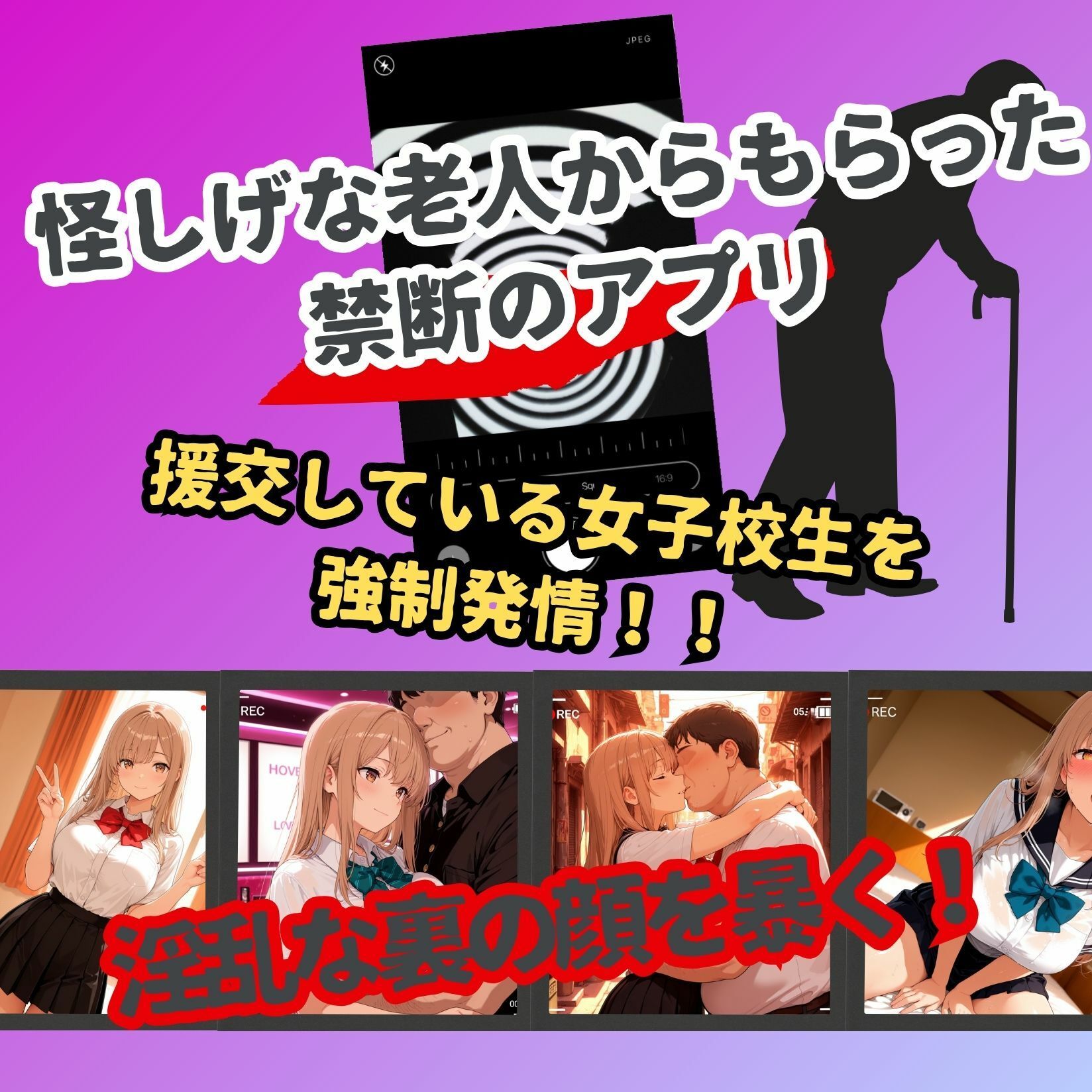 女子校生催●即堕ち〜援交女子の裏垢で痴態を晒す〜 - サンプル画像 1