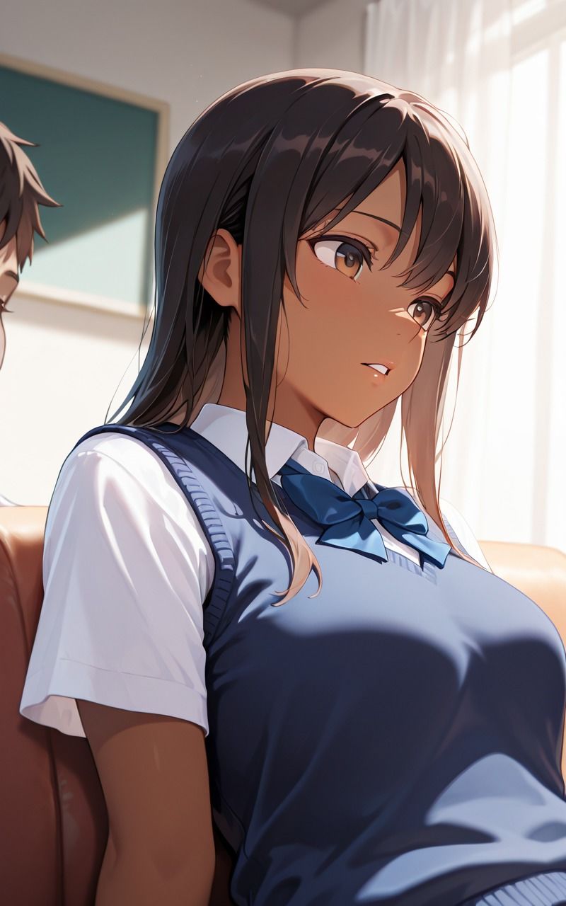 褐色女子校生と催●H - サンプル画像 1