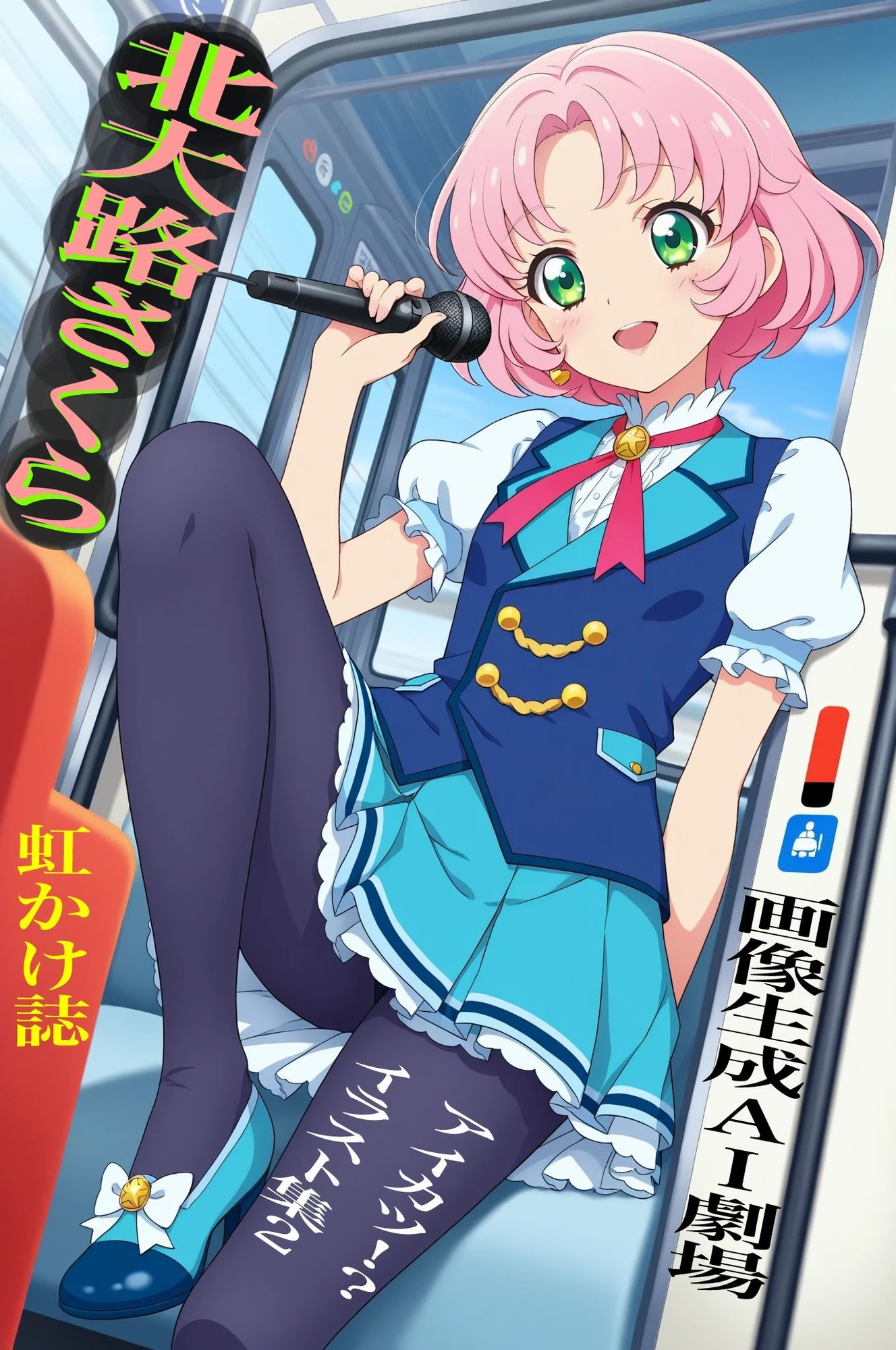 虹かけ誌  アイカツ！？  イラスト集2 北大路さくら  画像生成AI劇場 - サンプル画像 1