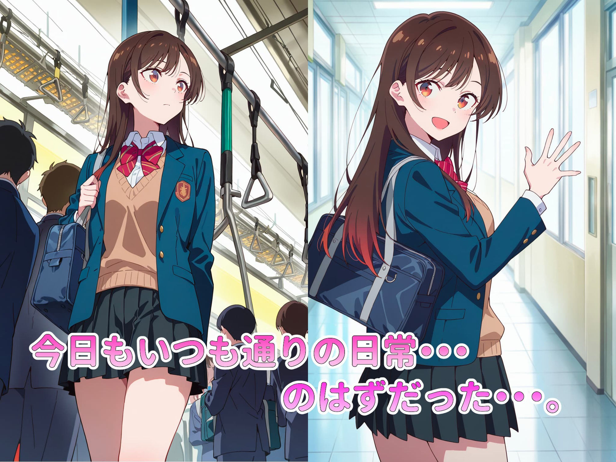 恐怖と快楽の電車内〜痴●で目覚めたワタシのカラダ〜千鶴編 - サンプル画像 1