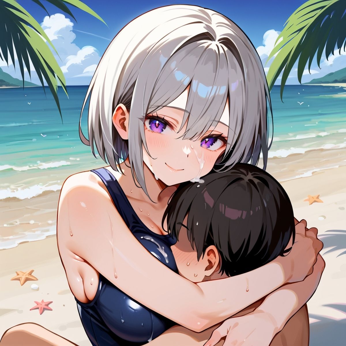 真夏の君と、ビーチサイド。8 - サンプル画像 4