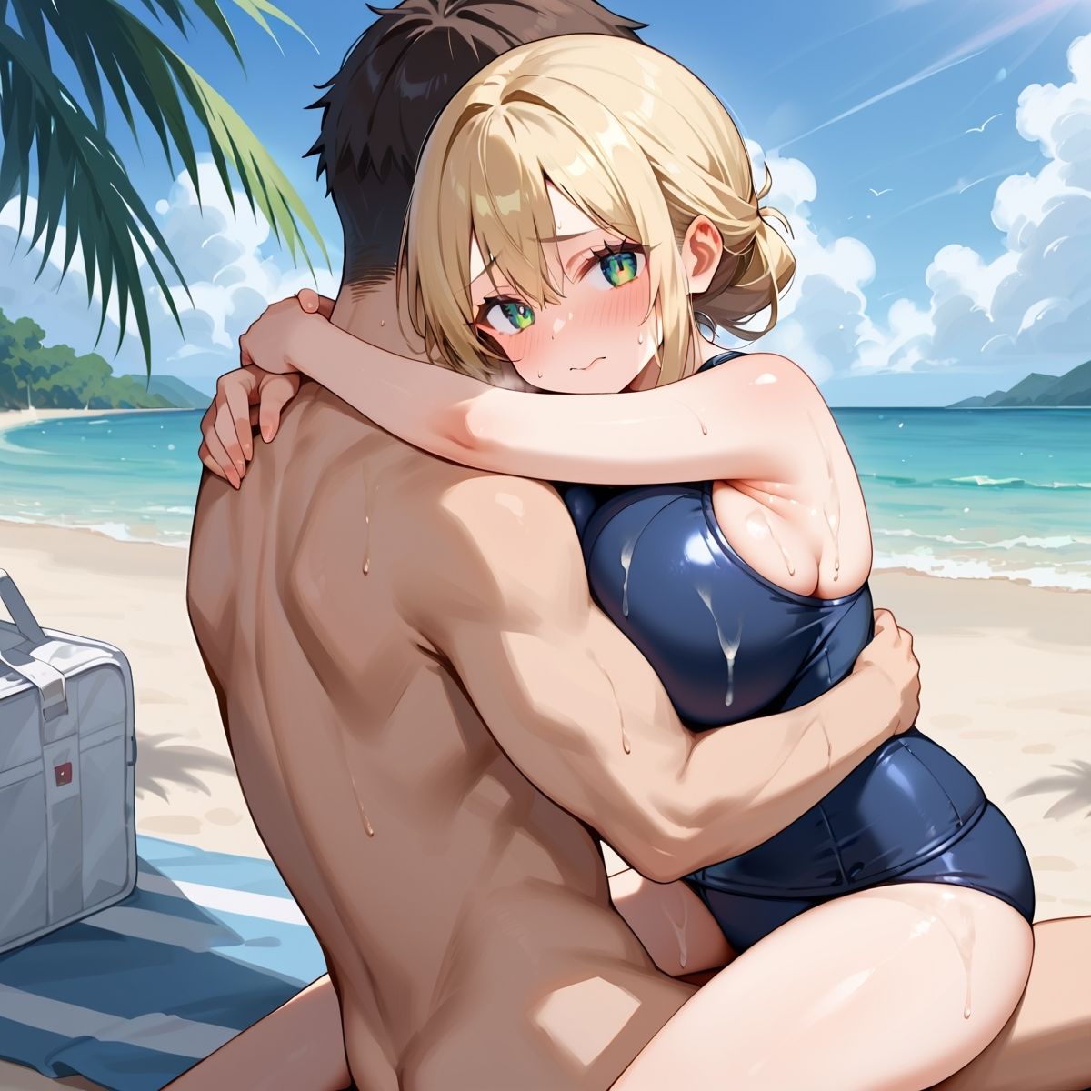 真夏の君と、ビーチサイド。10 - サンプル画像 2