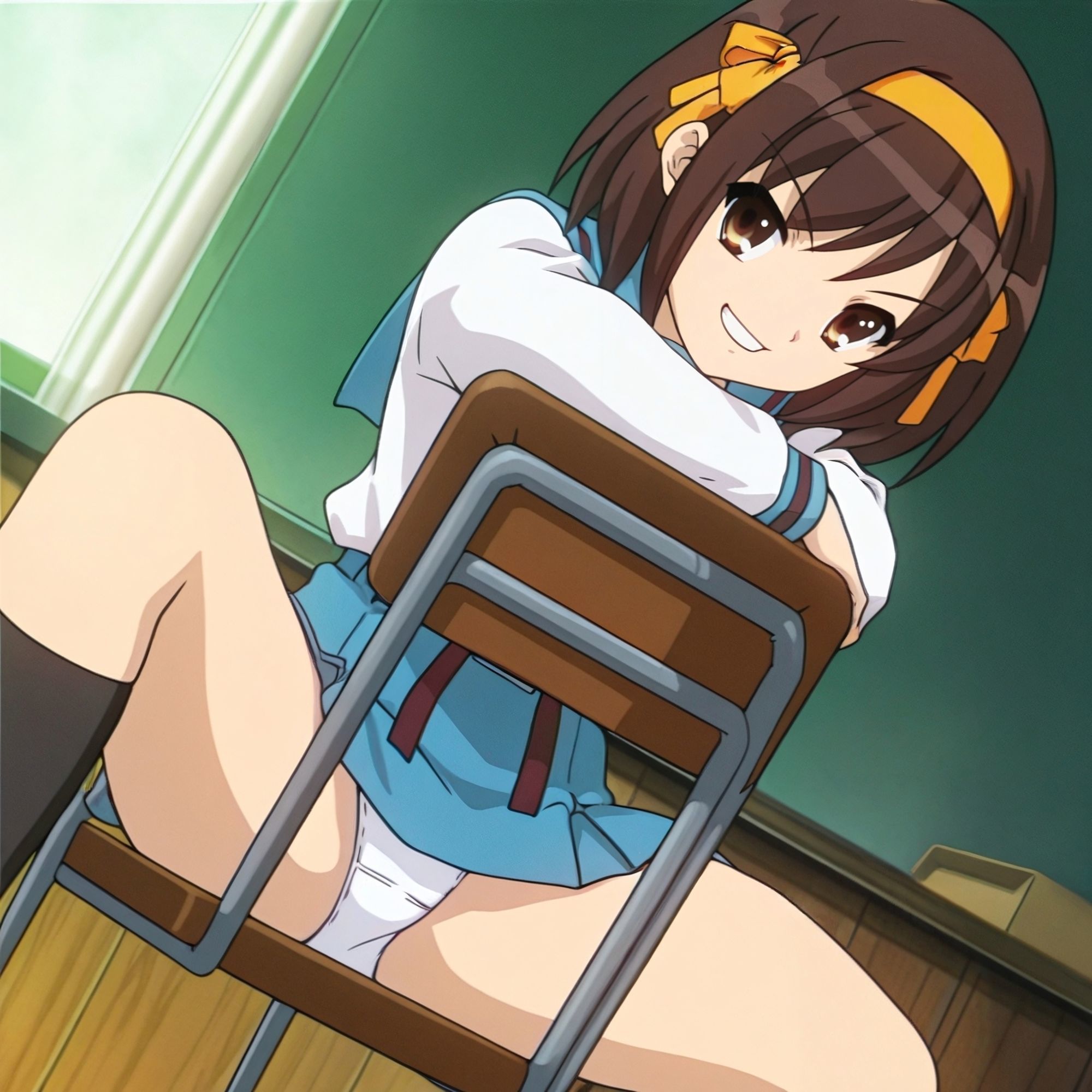 涼宮ハ〇ヒのパンチラCG集（全100枚）_model2 - サンプル画像 3