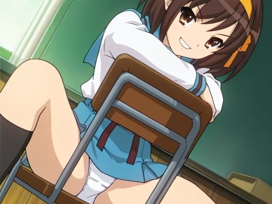 涼宮ハ〇ヒのパンチラCG集（全100枚）_model2