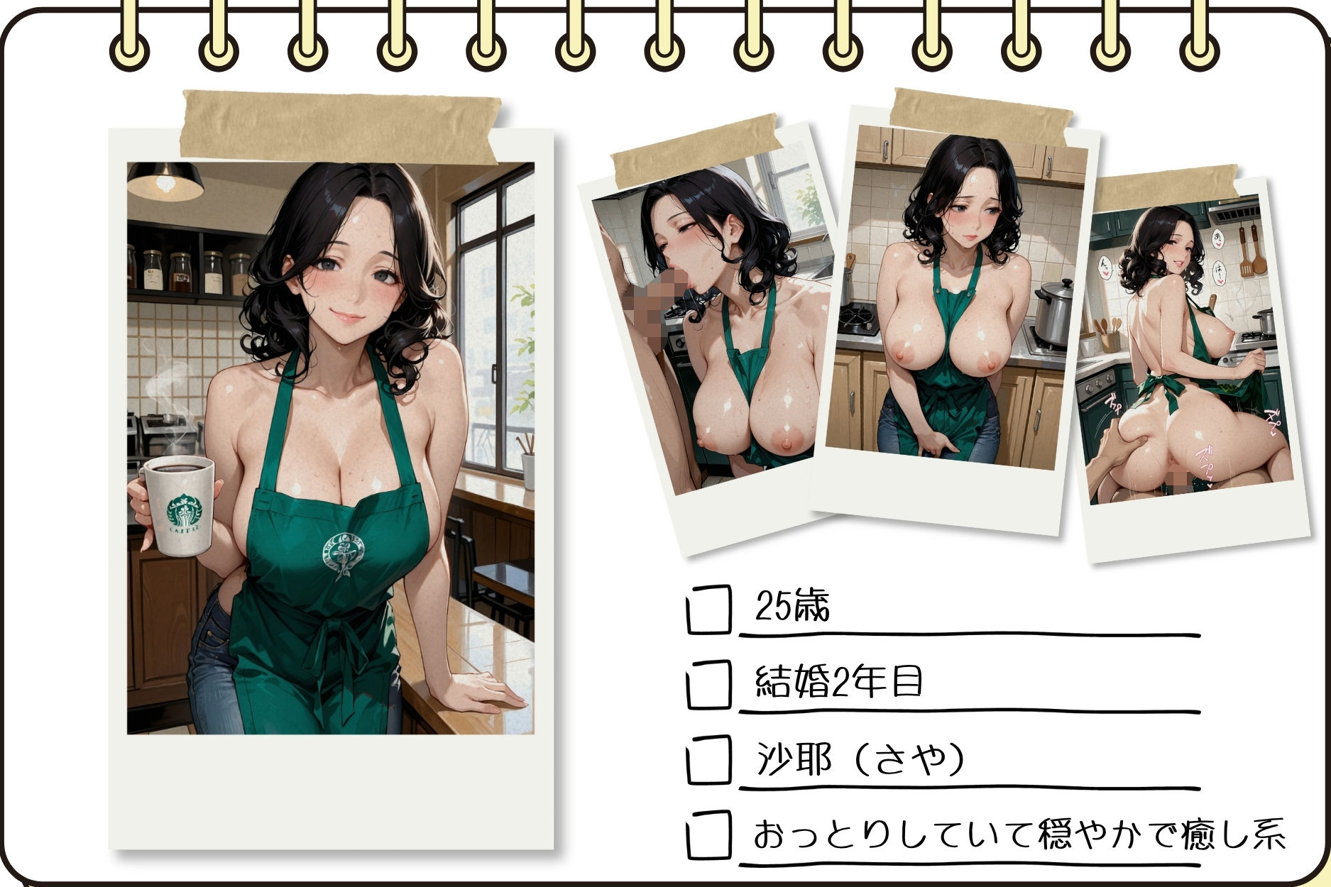 バイト先の制服が裸にエプロン！？〜普通に我慢できないよ - サンプル画像 2