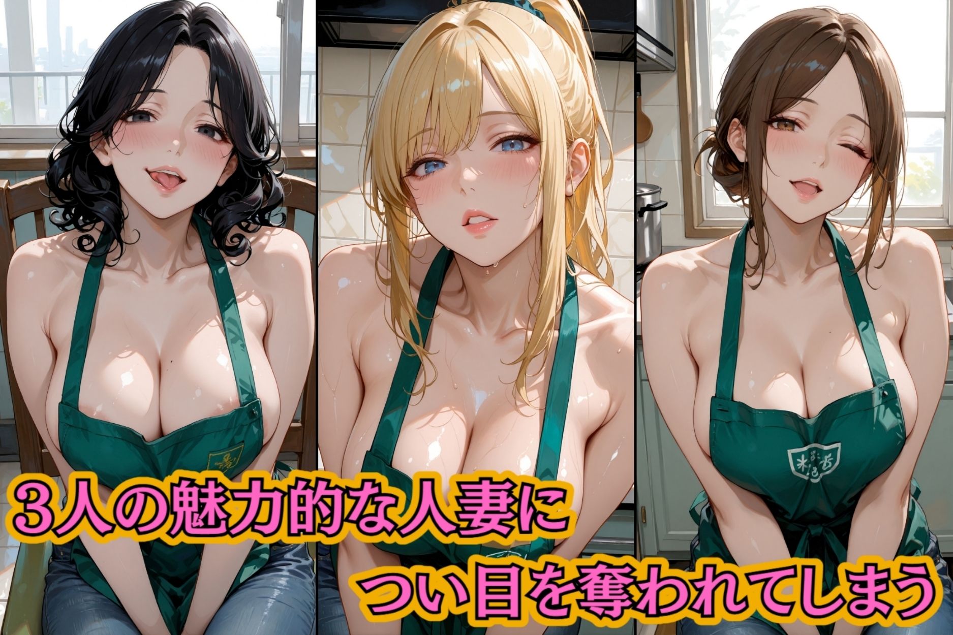 バイト先の制服が裸にエプロン！？〜普通に我慢できないよ - サンプル画像 6