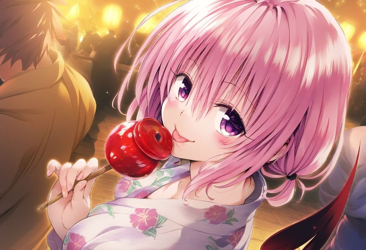 楽園計画美少女と夏祭りデートで仲良し - サンプル画像 2