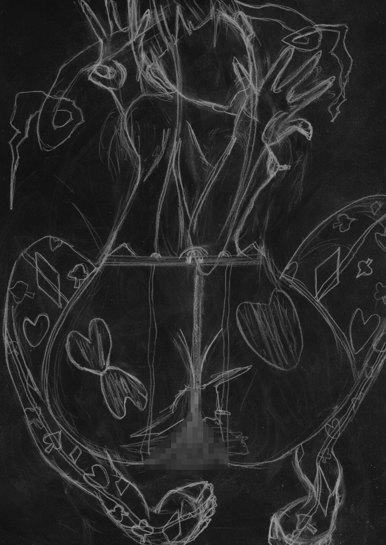 黒よりも黒いエロティックホラー黒戯絵集「マネキンポーズ7」 - サンプル画像 5