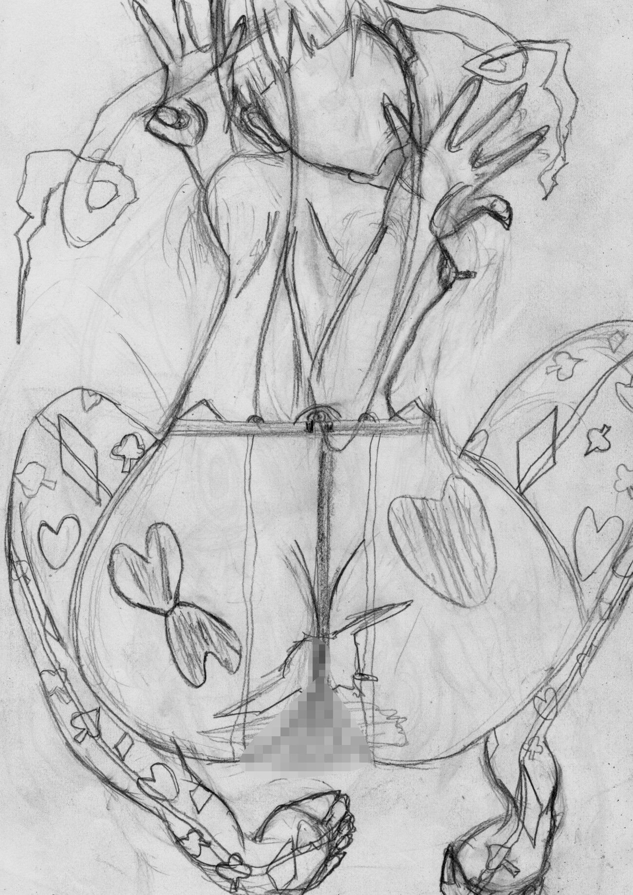 黒よりも黒いエロティックホラー黒戯絵集「マネキンポーズ7」 - サンプル画像 6