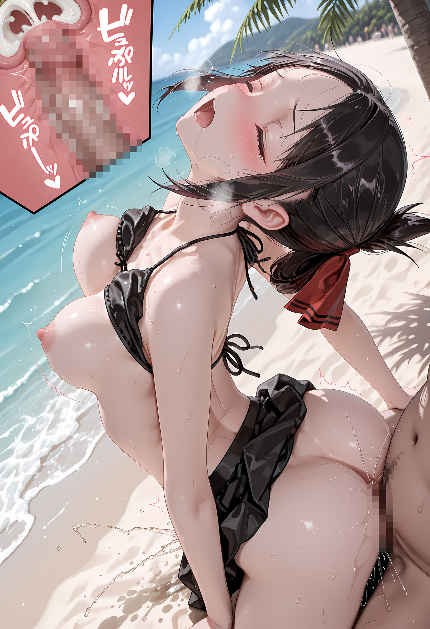 【ビキニ美少女 四宮か〇や編】4K版 青い空で催◯生ハメした話 かぐや様は〇らせたい - サンプル画像 6