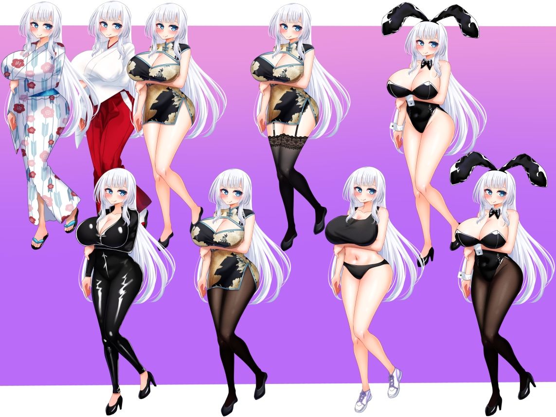 立ち絵素材 制服の女の子 HCGセット4 - サンプル画像 6