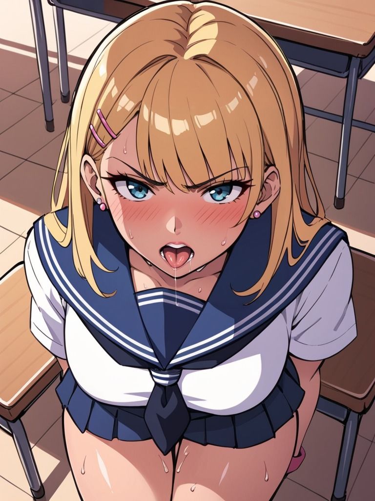 ギャルがキスをするだけのイラスト集 - サンプル画像 1