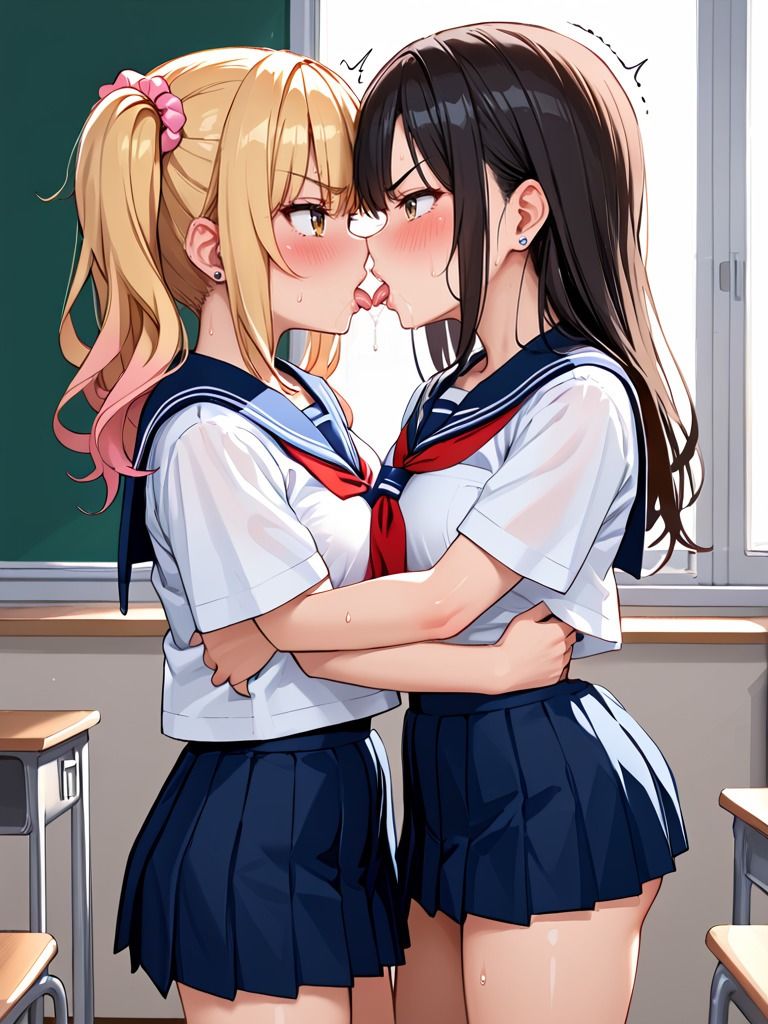 ギャルがキスをするだけのイラスト集 - サンプル画像 3