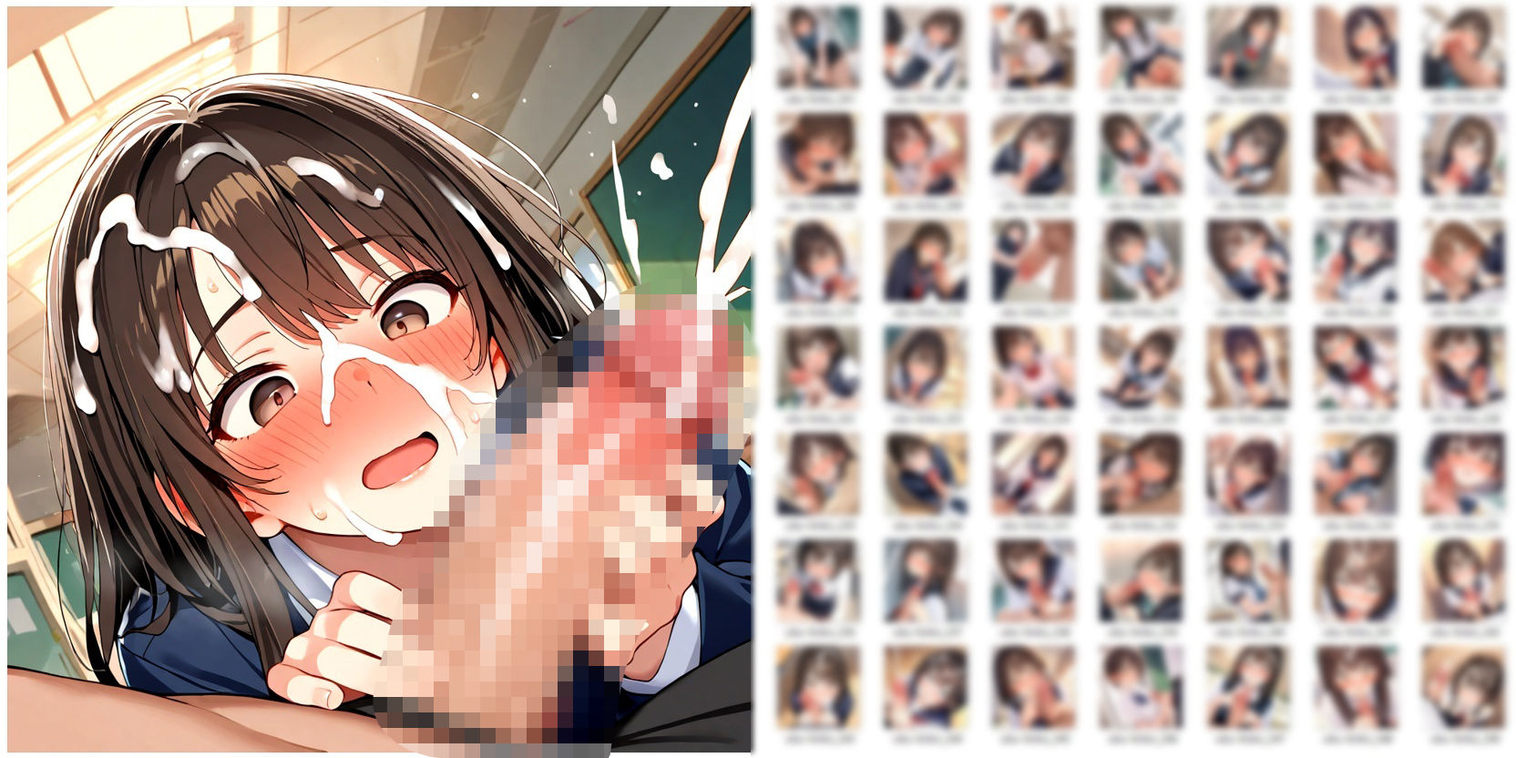 ち●ちんに興味津々な女の子にじっくり観察されちゃうだけのCG集 - サンプル画像 5