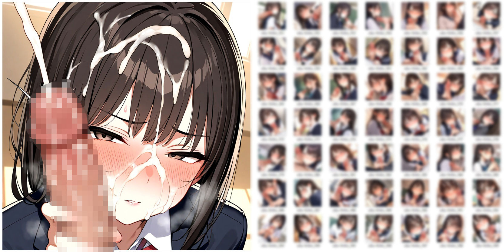 ち●ちんに興味津々な女の子にじっくり観察されちゃうだけのCG集 - サンプル画像 8