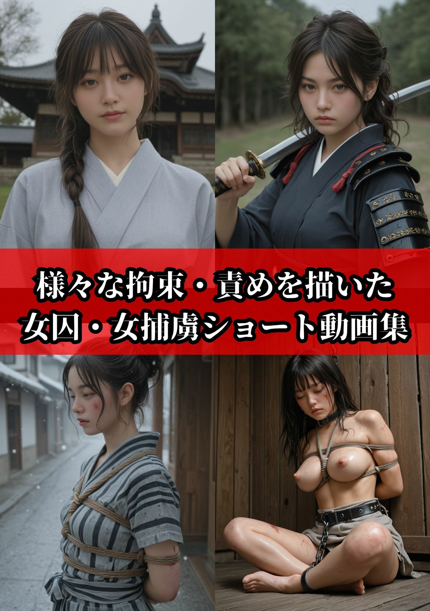 the BoundDolls3SR 〜和風美女拘束小動画集〜 - サンプル画像 1
