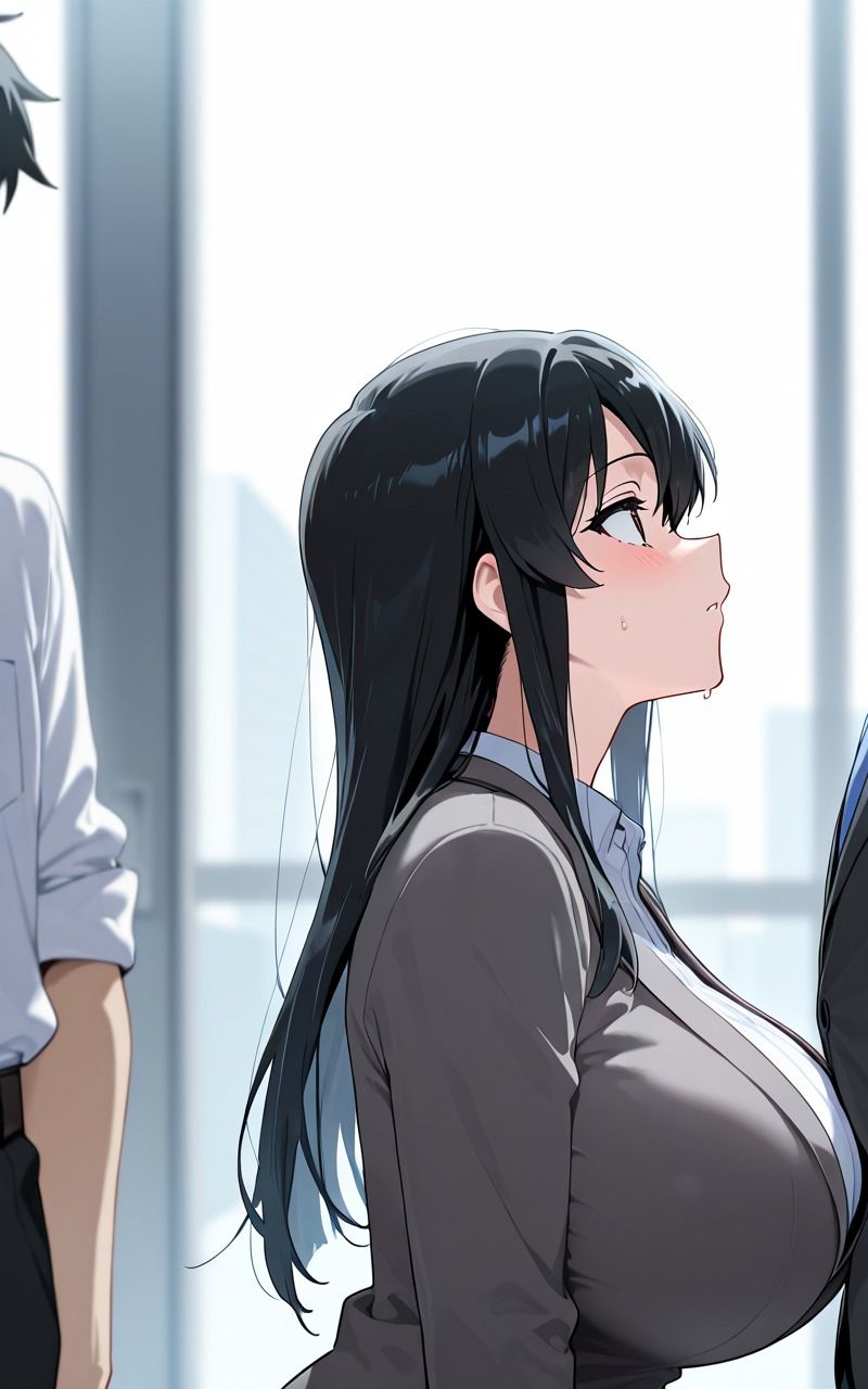 清楚な巨乳女上司に媚薬飲ませて発情SEX - サンプル画像 1