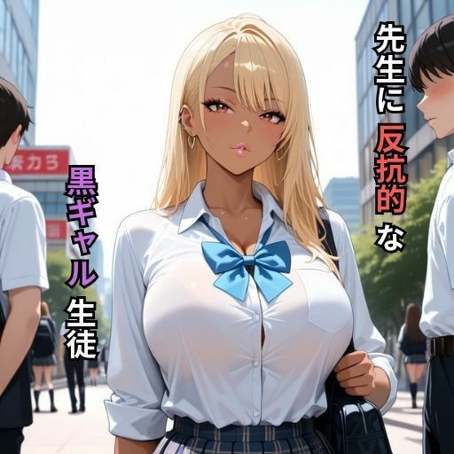 爆乳黒ギャルちゃんに種付け生徒指導 - サンプル画像 1